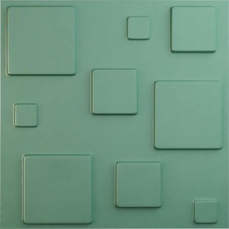 Ekena Millwork 19 5/8"W x 19 5/8"H Devon EnduraWall Decorative 3D Wall Panel, Sea Mist (12-Pack for 32.04 Sq. Ft.